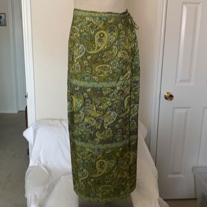 Long silk skirt by Express
